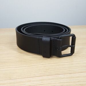 SHINOLA DETROIT Belt Mens Size 42 Black Leather Classic Casual Dress